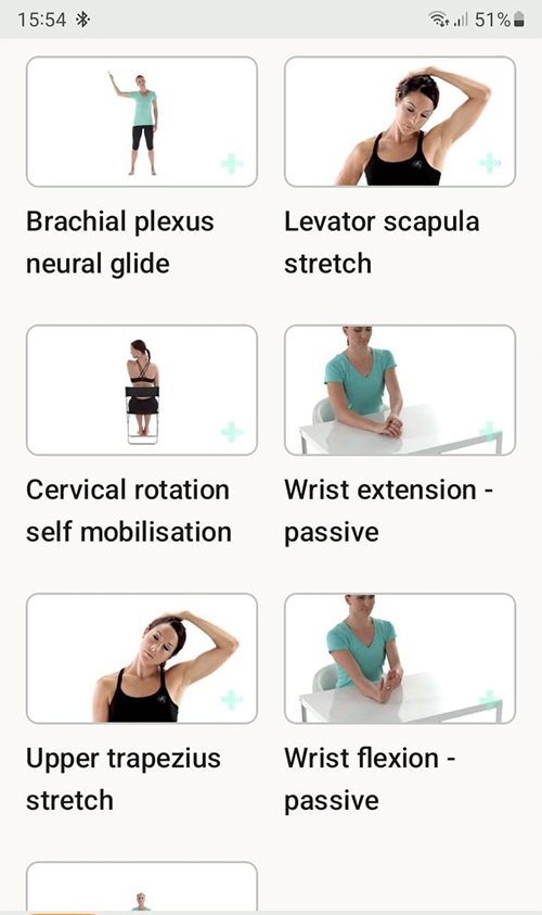 Online exercise program Cubital tunnel syndrome